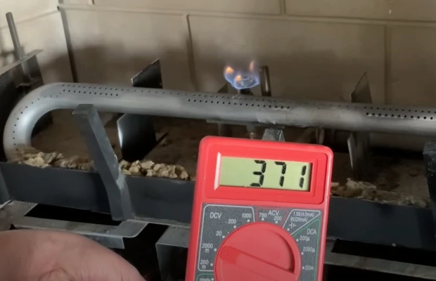 Fireplace pilot checking
