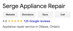 Serge Appliance repair review link