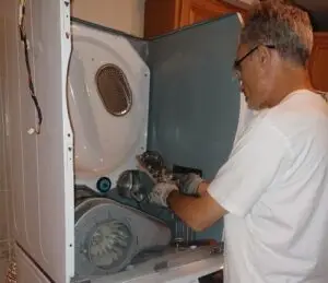 Samsung dryer repair. Heating element replacement.